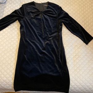 J McLaughlin black velvet dress, large, worn once
